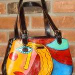 Hand Painted Handbag Purse..